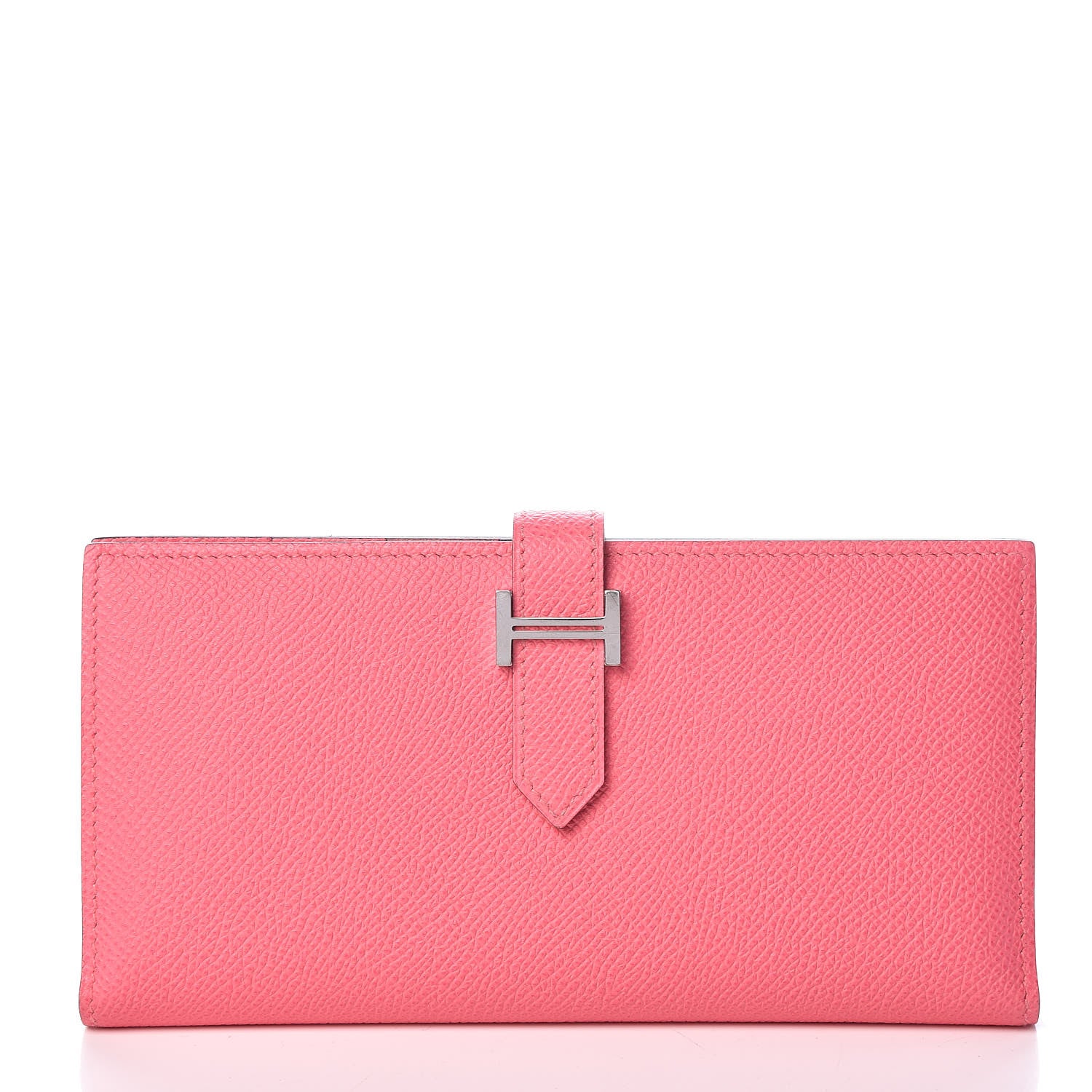 Hermes Epsom Bearn Gusset Wallet Rose Azalee 1 of 8