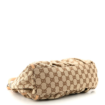 Gucci Monogram Medium D Gold Ring Hobo Beige 4 of 12