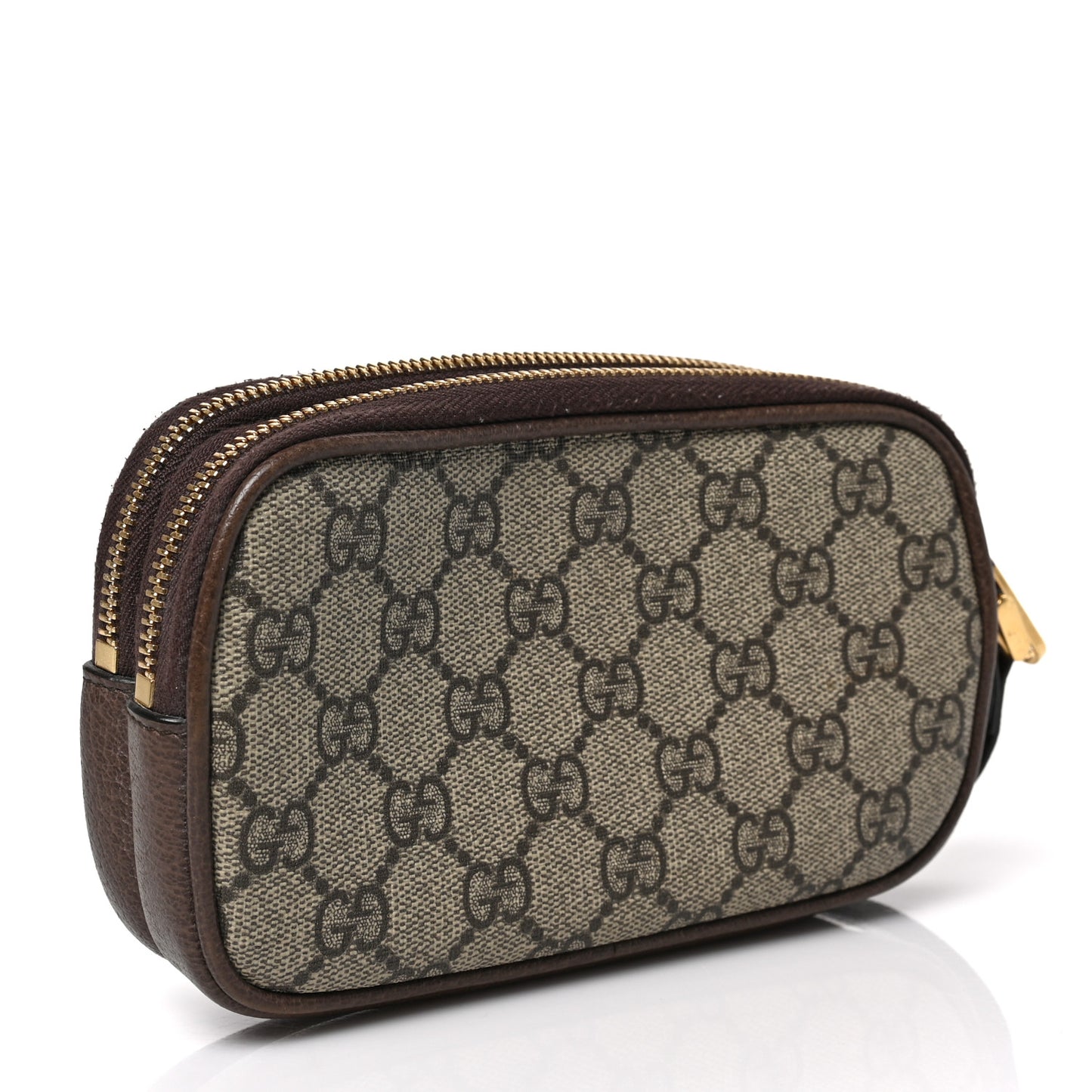GG Supreme Monogram Web Ophidia Wristlet Beige New Acero