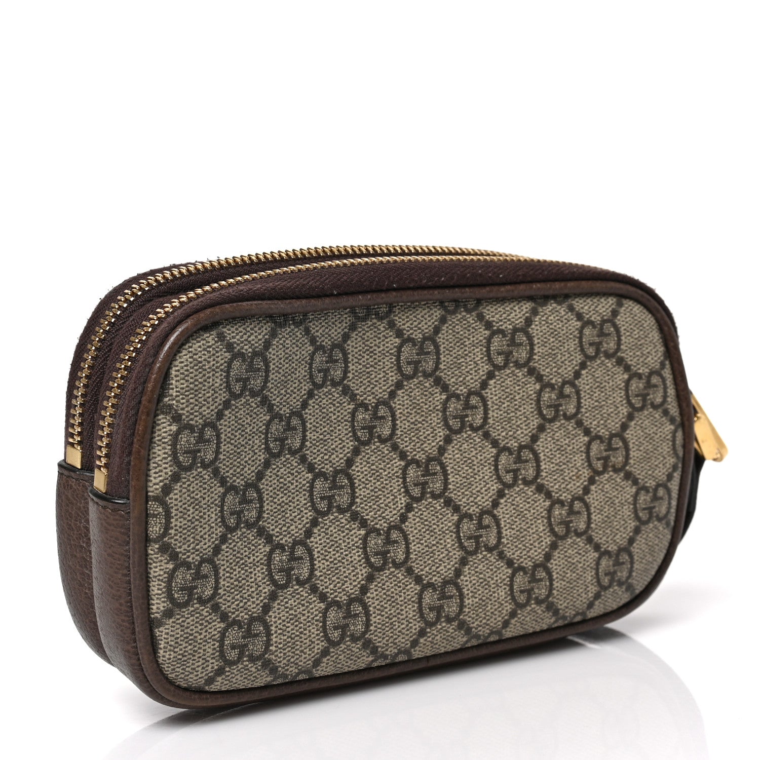 Gucci GG Supreme Monogram Web Ophidia Wristlet Beige New Acero 3 of 8