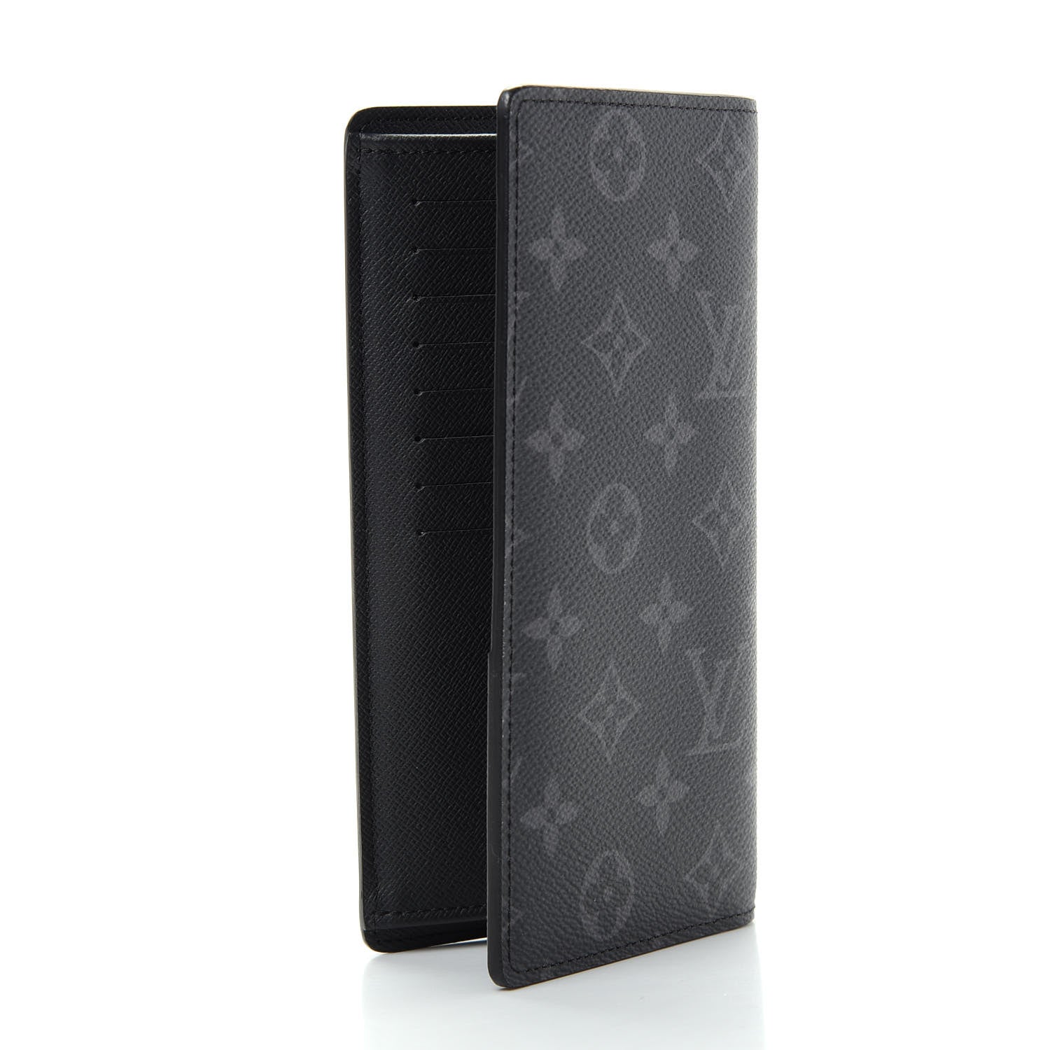 Louis Vuitton Monogram Eclipse Brazza Wallet 2 of 7