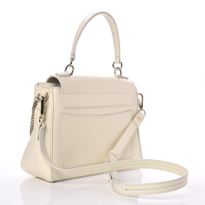 Chloe Smooth Calfskin Quilted Small Faye Day Shoulder Bag Natural White 3 of 7