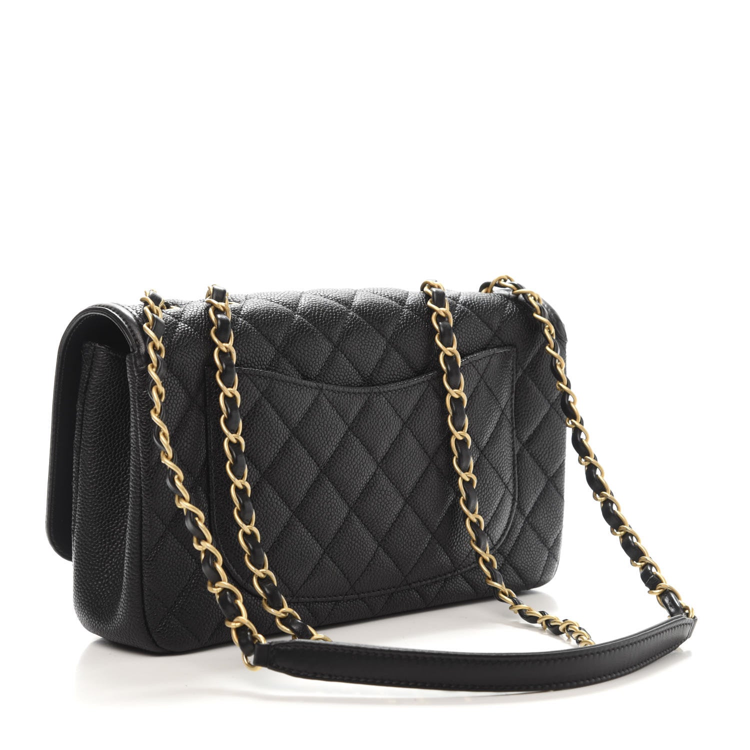 Chanel Caviar Quilted Medium CC Filigree Flap Black 4 of 13