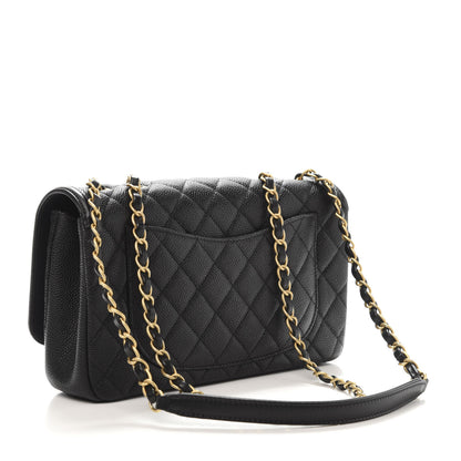 Chanel Caviar Quilted Medium CC Filigree Flap Black 4 of 13