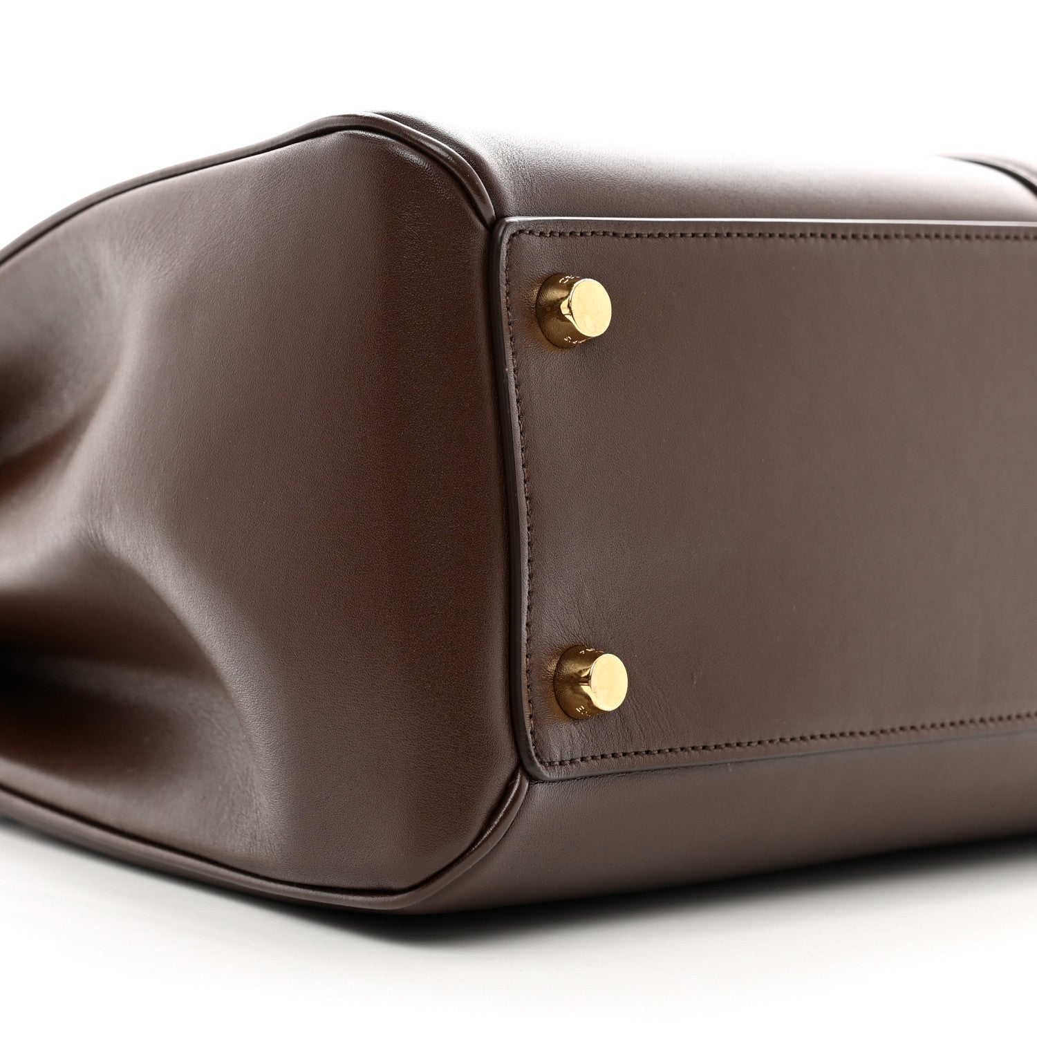 Celine Satinated Calfskin Medium 16 Top Handle Bag Brown 9 of 13