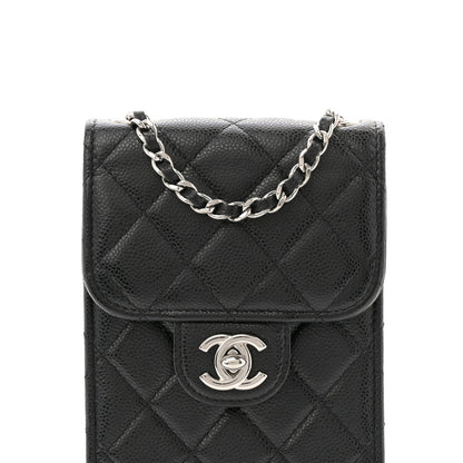 Chanel Caviar Quilted Classic Phone Holder Black 8 of 11