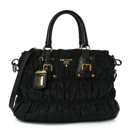 Prada Tessuto Nylon Gaufre Tote Black 1 of 16
