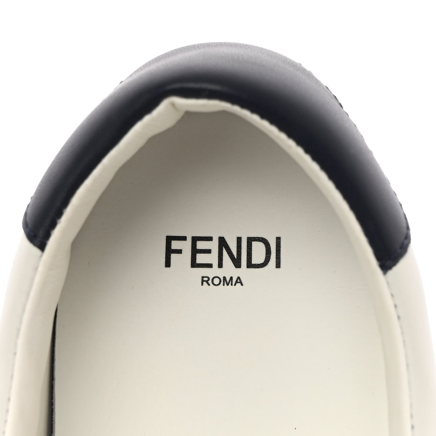Fendi Vitello Rockoclick Slip On Sneakers 36 White Multicolor 7 of 11