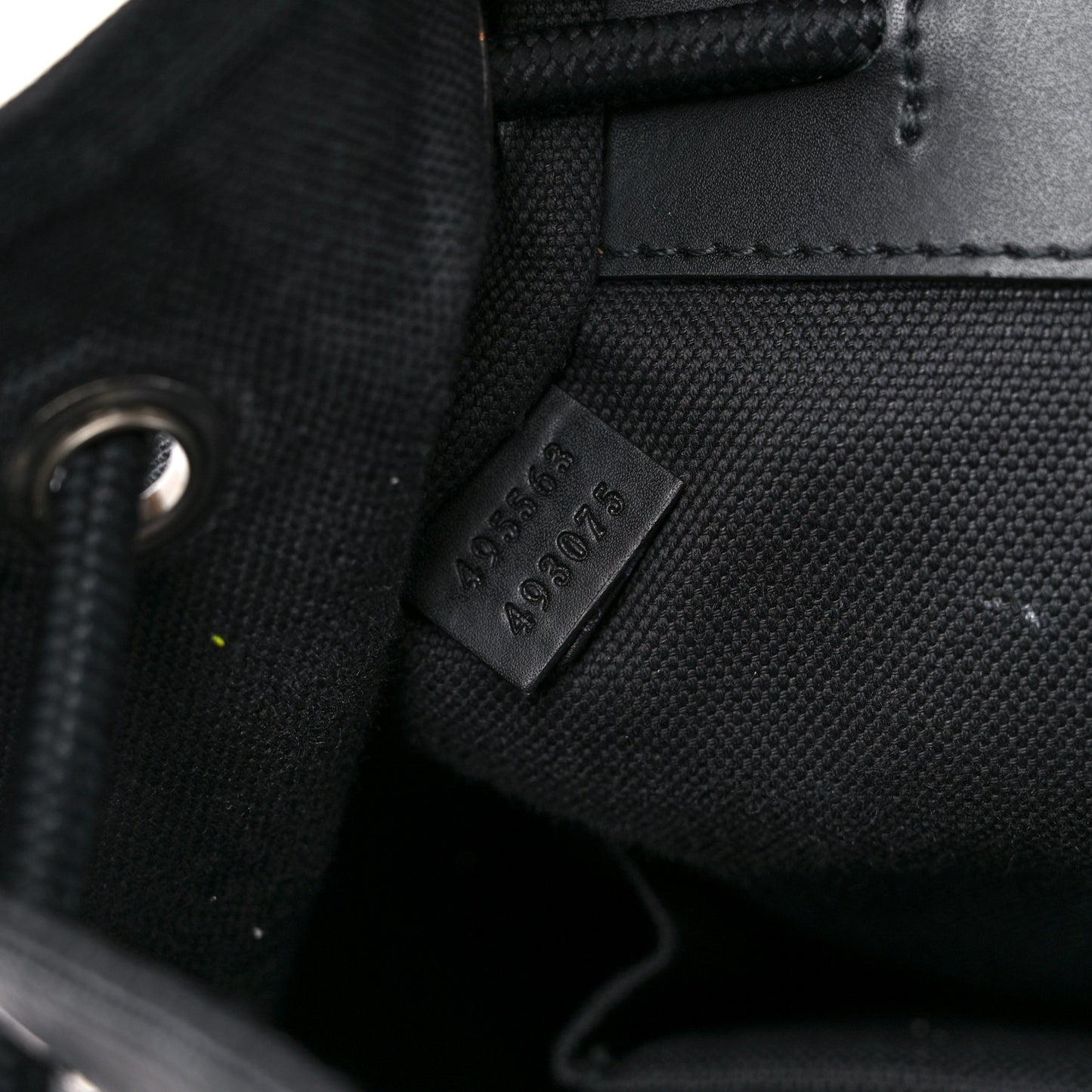 Soft GG Supreme Monogram Calfskin Web Double Buckle Backpack Black