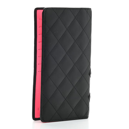 Chanel Calfskin Quilted Cambon Yen Wallet Black 3 of 7