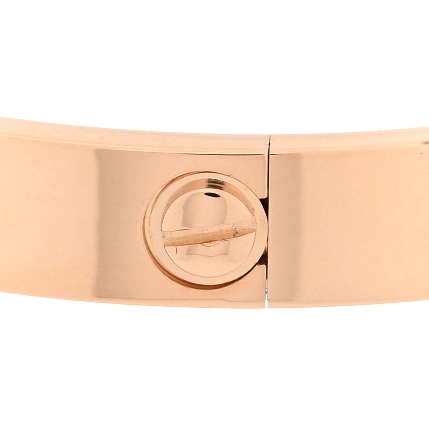18K Pink Gold 4 Diamond LOVE Bracelet 17