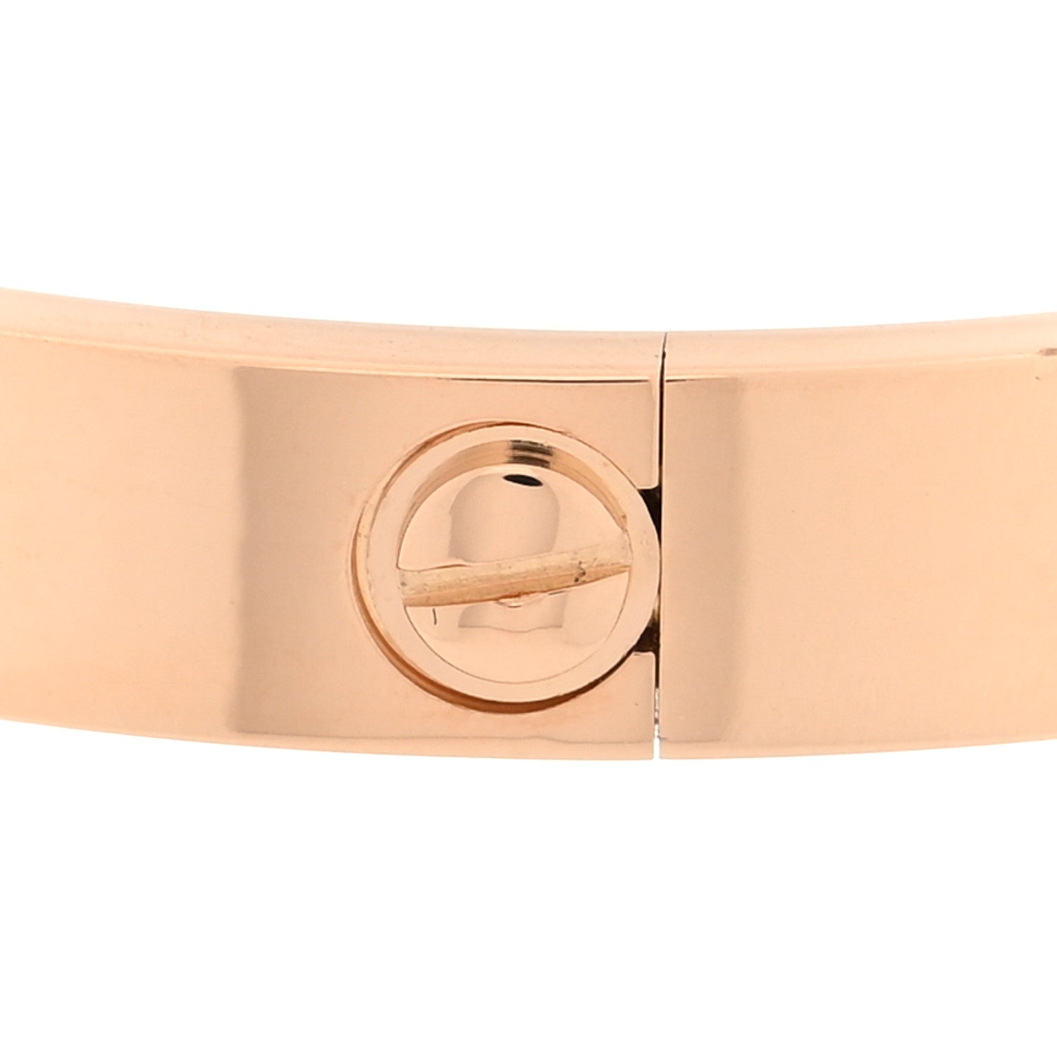 Cartier 18K Pink Gold 4 Diamond LOVE Bracelet 17 5 of 7