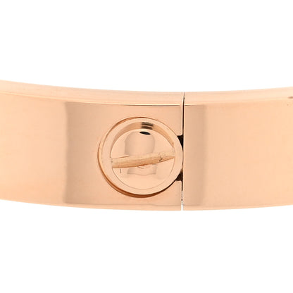 Cartier 18K Pink Gold 4 Diamond LOVE Bracelet 17 5 of 7