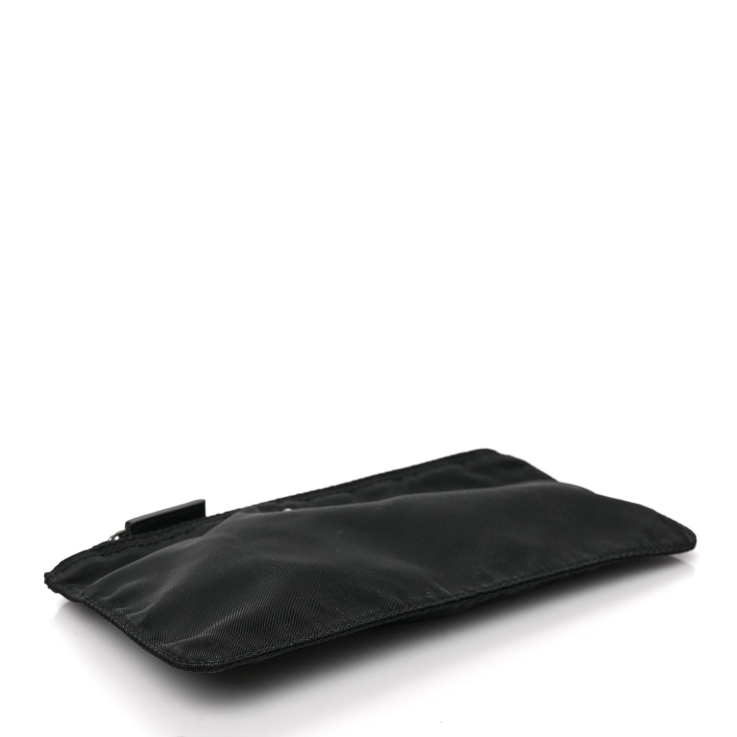 Nylon Tessuto Cosmetic Pouch Black