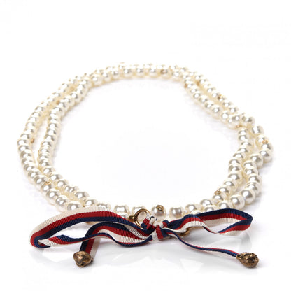 Gucci Pearl GG Sylvie Long Necklace 3 of 4