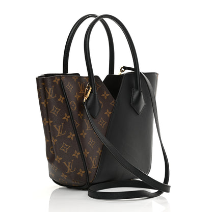 Louis Vuitton Calfskin Monogram Kimono Tote PM Black 3 of 15