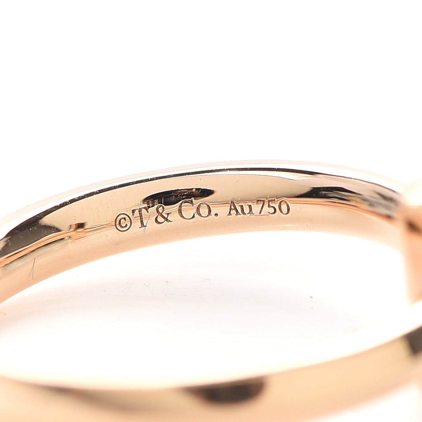 18K Rose Gold Diamond T T1 Ring 52 6