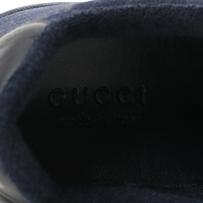 Gucci New Canvas GG Web Mens Screener Sneakers 8 Burgundy Navy 8 of 11