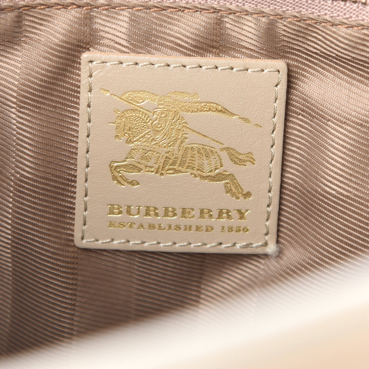 Burberry Quilted Calfskin Mini Manor Tote Beige 6 of 12