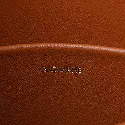 Celine Canvas Calfskin Triomphe Medium Triomphe Bag Natural Tan 7 of 13