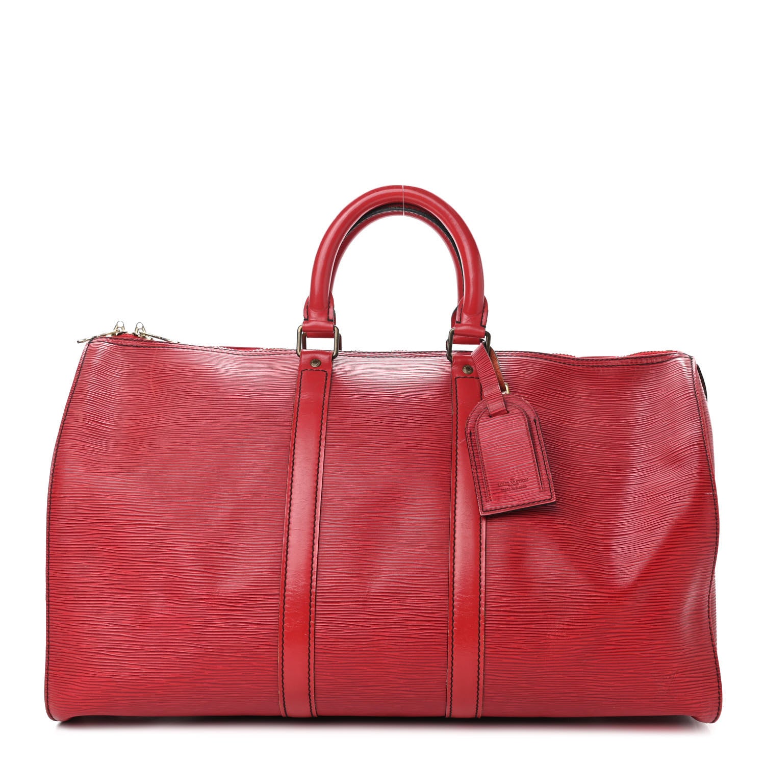 Louis Vuitton Epi Keepall 45 Castillan Red 1 of 16