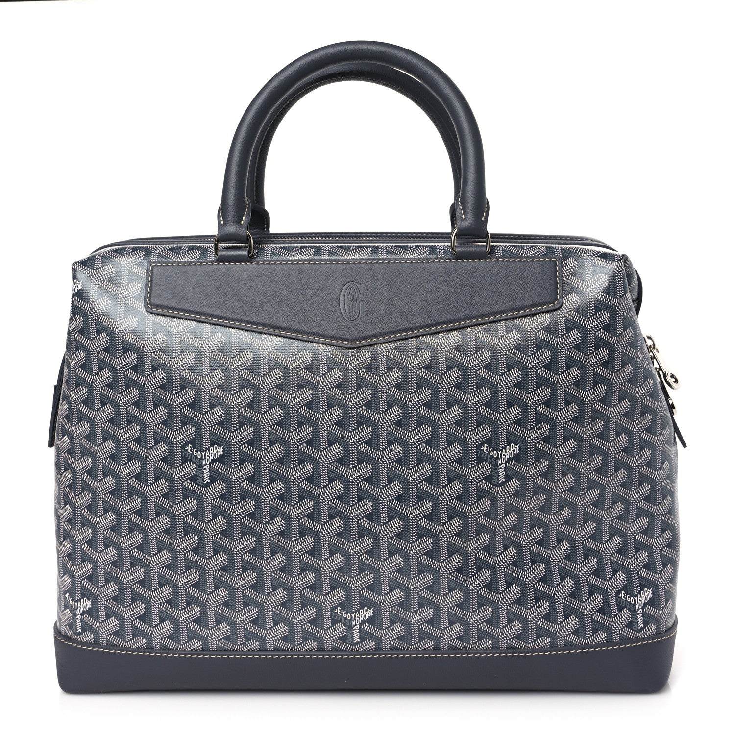 Goyard Goyardine Calfskin Cisalpin Document Case Grey 1 of 8