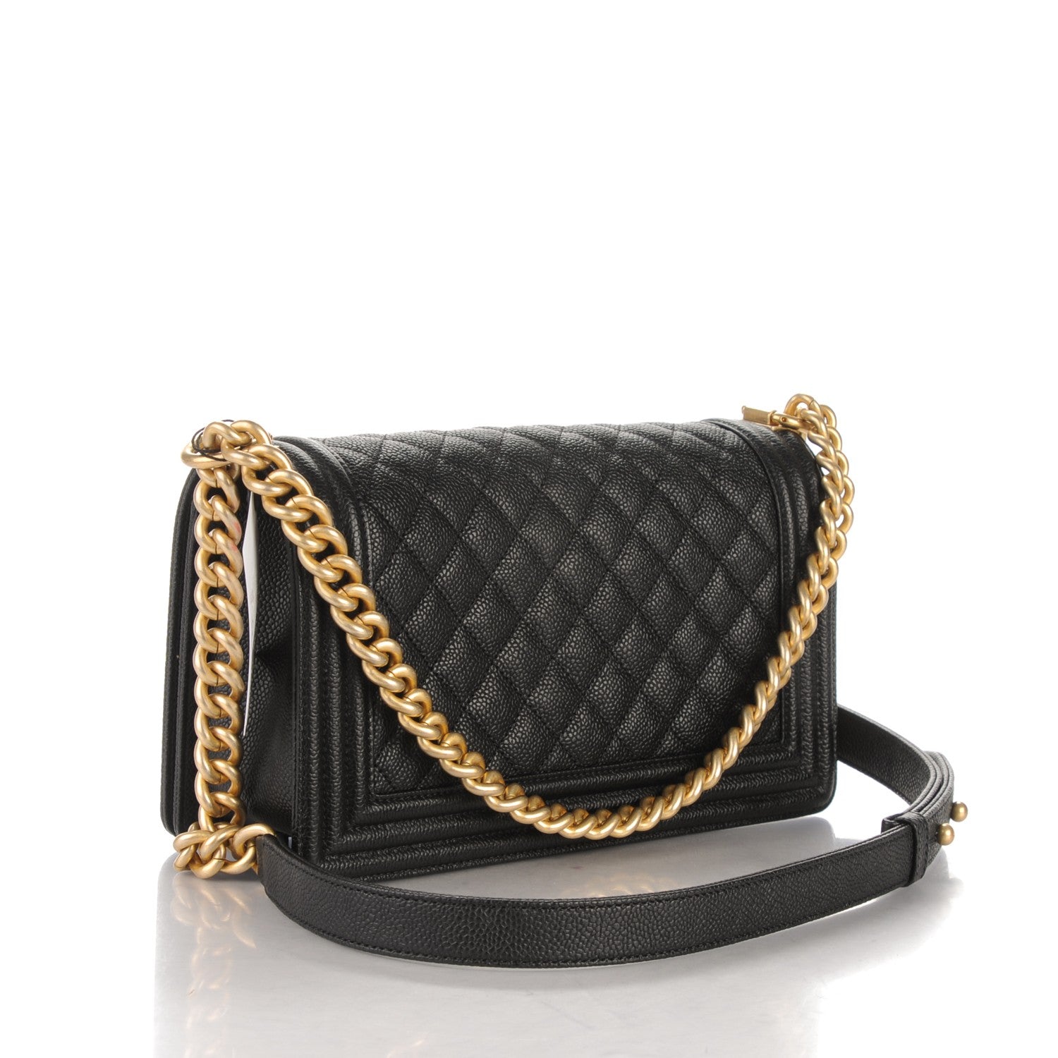 Chanel Caviar Quilted Medium Boy Flap Black 3 of 7