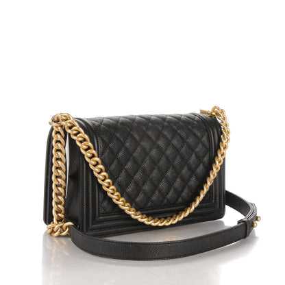 Chanel Caviar Quilted Medium Boy Flap Black 3 of 7