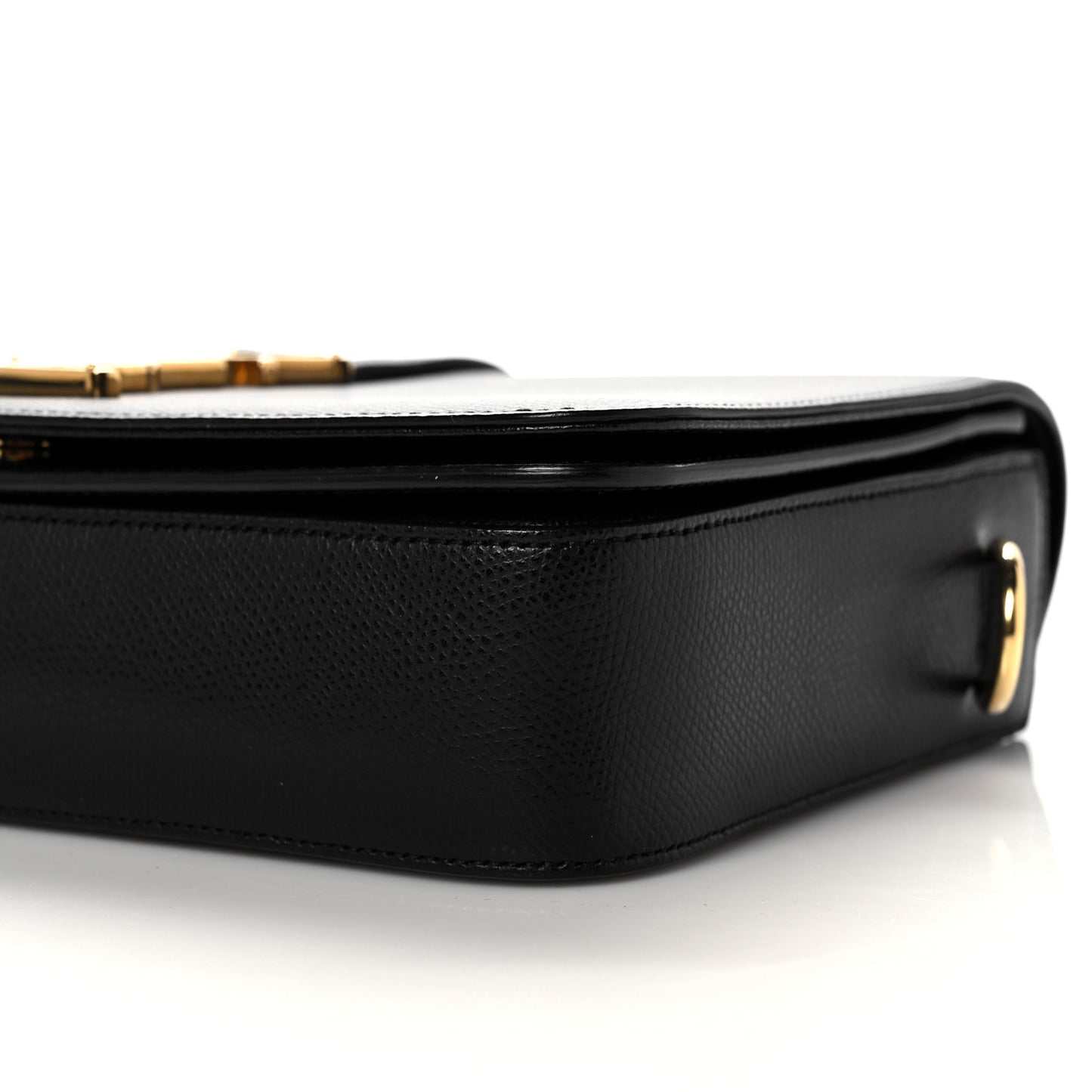Textured Calfskin Medium Classic Monogram Universite Bag Black