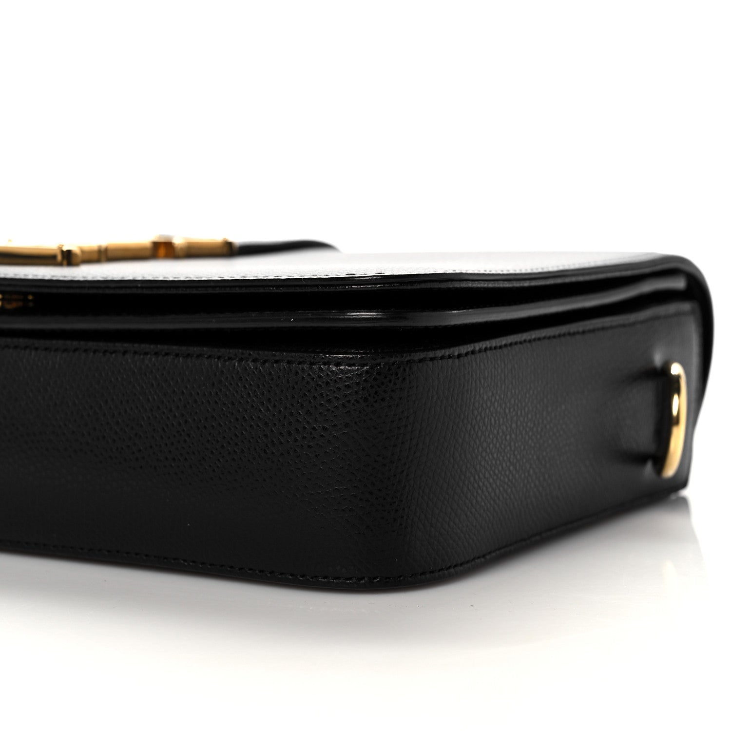 Saint Laurent Textured Calfskin Medium Classic Monogram Universite Bag Black 10 of 12