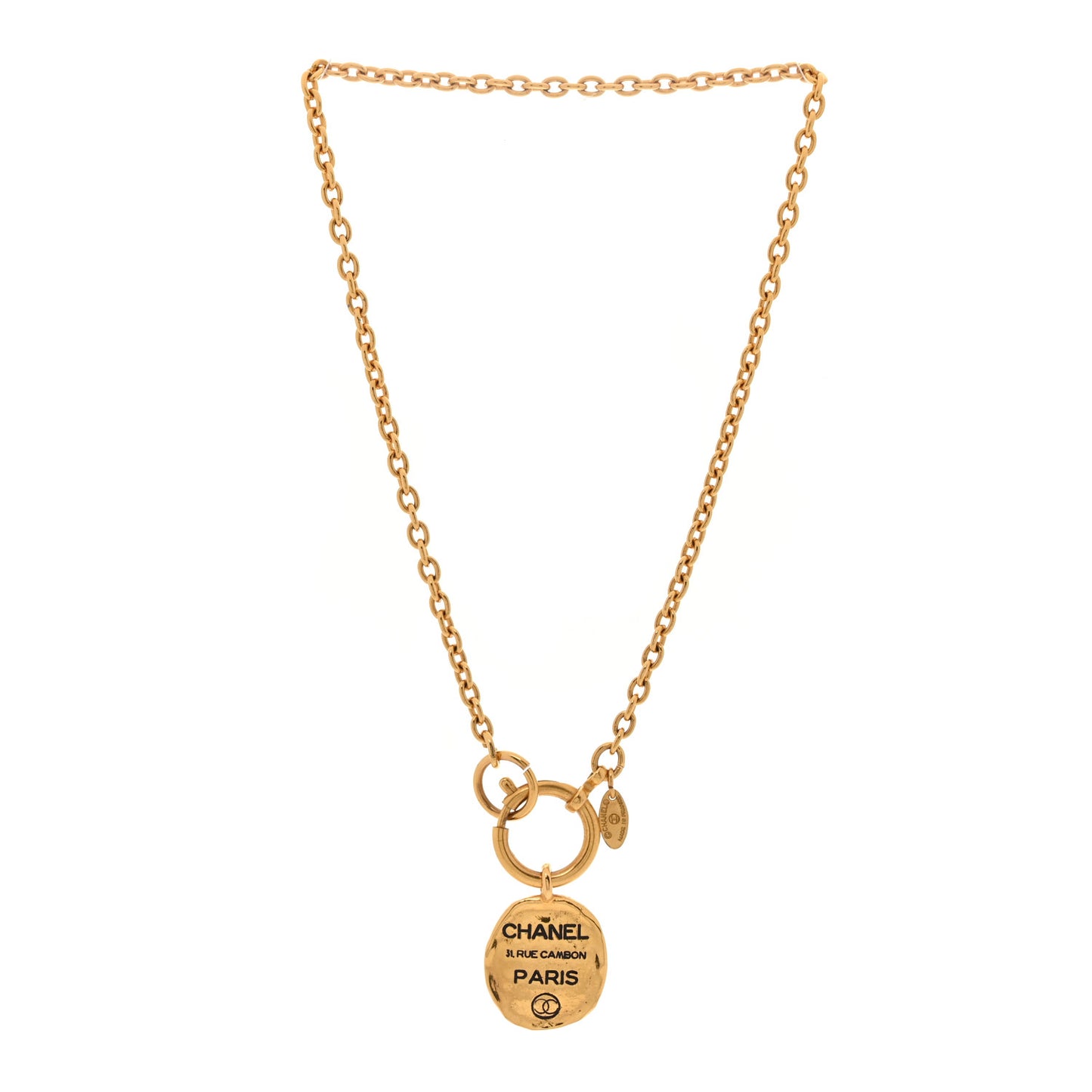 31 Rue Cambon Paris CC Necklace Gold