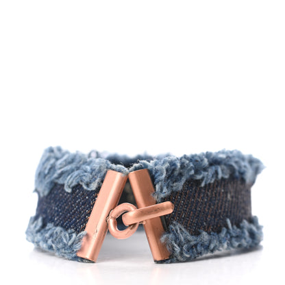 Chanel Denim Fringe Bracelet Blue 3 of 4