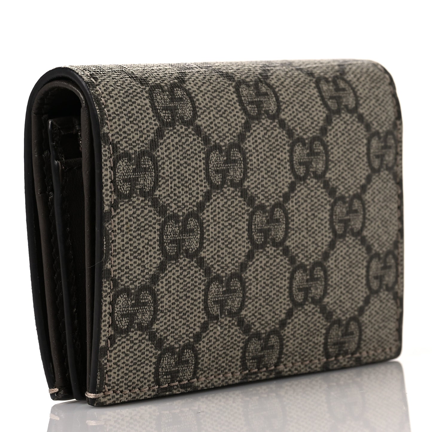 GG Supreme Monogram Card Case Beige