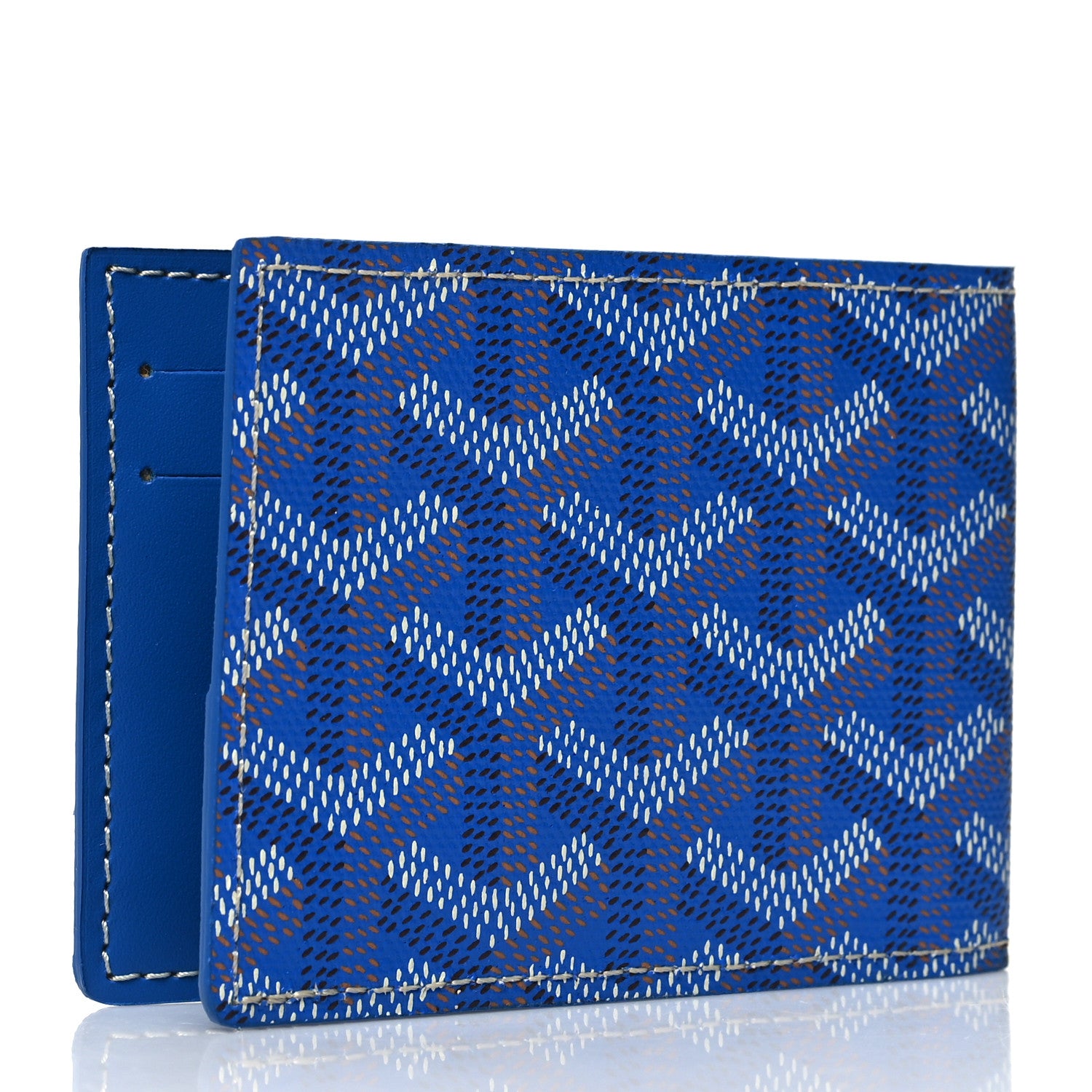 Goyard Goyardine Multi Slot Bi-Fold Wallet Sky Blue 3 of 10