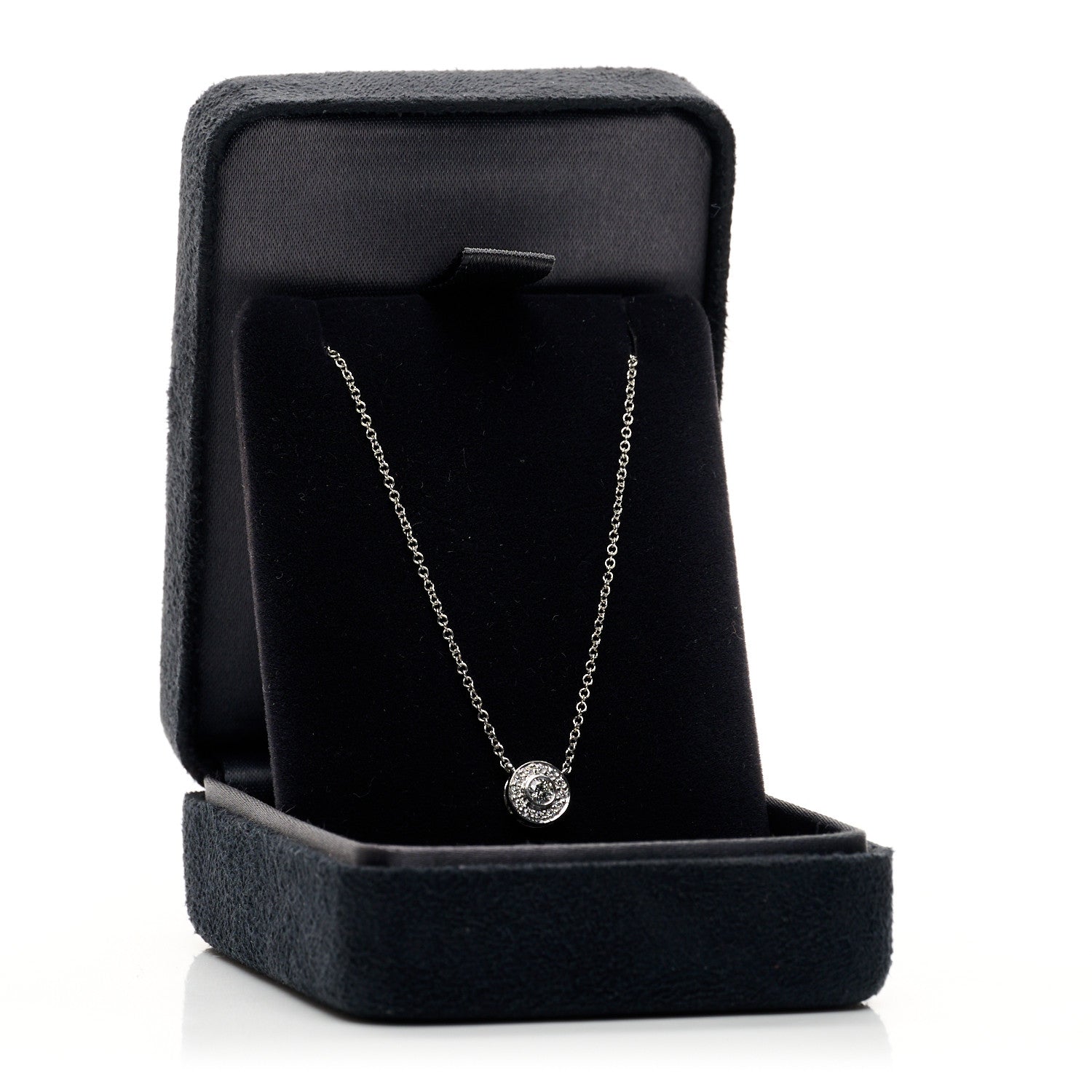 Tiffany Platinum Diamond .16ctw Soleste Pendant Necklace 5 of 5