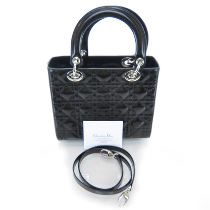 Christian Dior Patent Cannage Medium Lady Dior Black 3 of 11