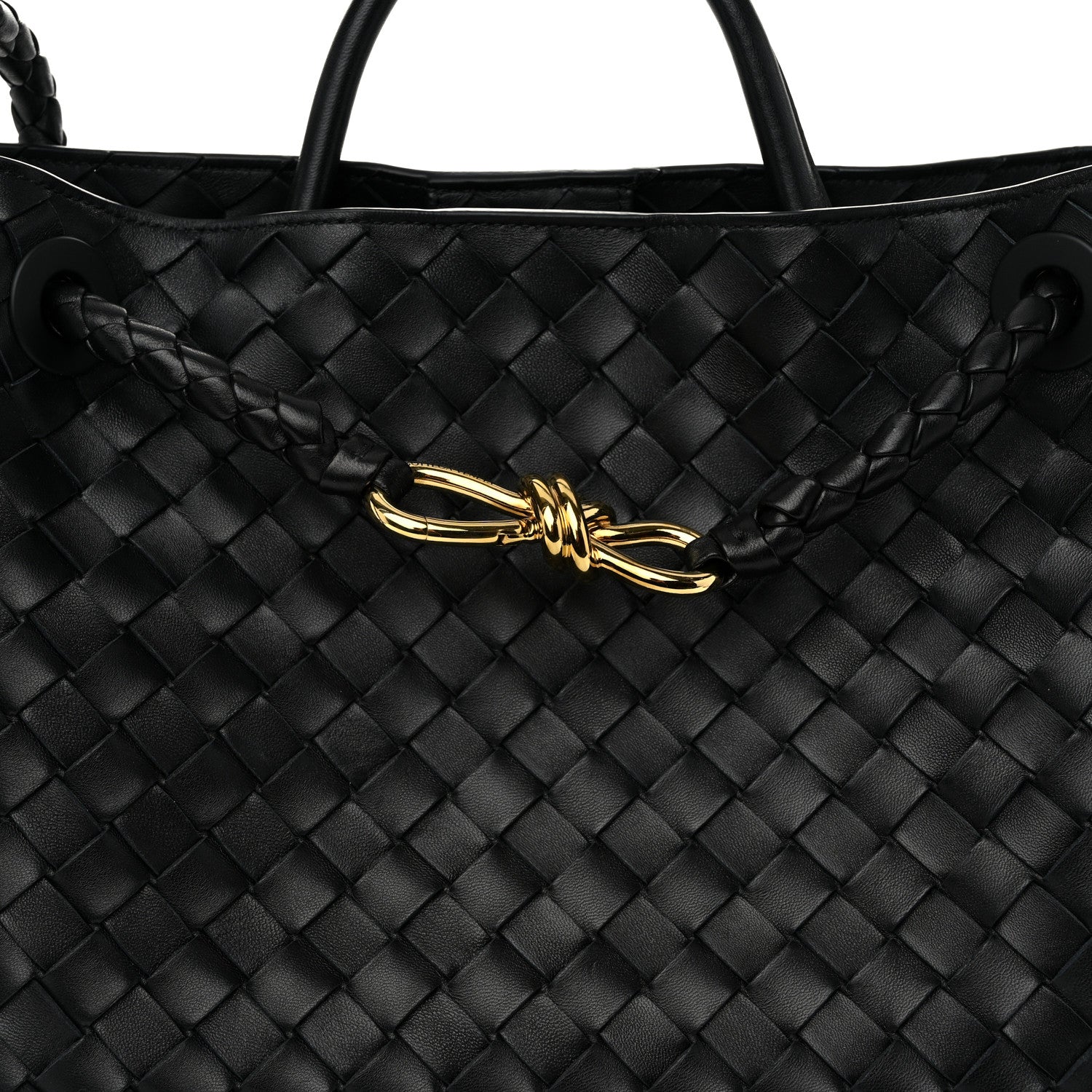 Bottega Veneta Nappa Intrecciato Medium Andiamo Shoulder Bag Black 7 of 9