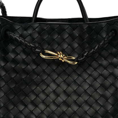 Bottega Veneta Nappa Intrecciato Medium Andiamo Shoulder Bag Black 7 of 9
