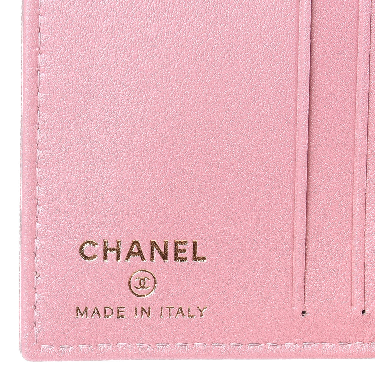 Chanel Iridescent Caviar Quilted Card Holder Wallet Rose Pink 6 of 7