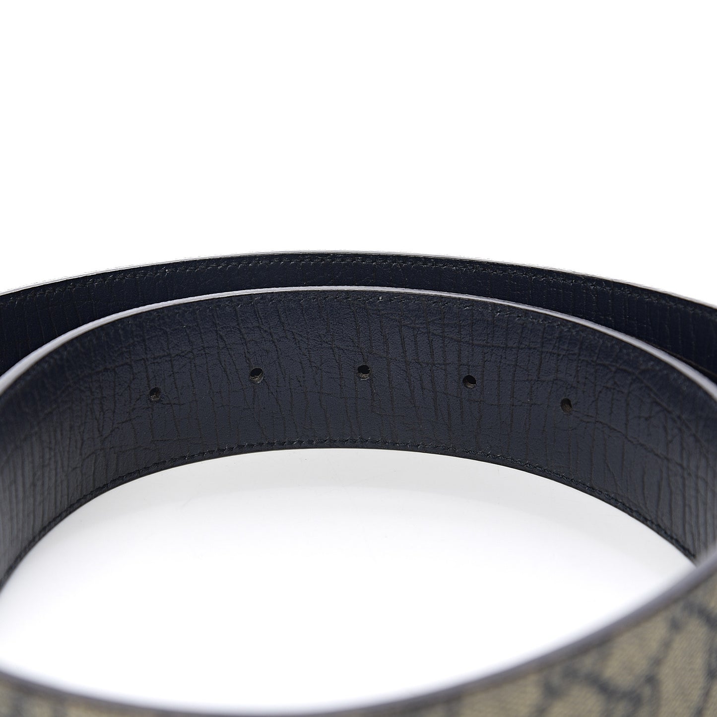 GG Plus Monogram Interlocking G Belt 75 Navy