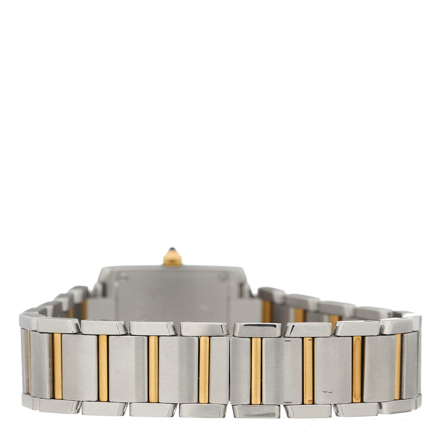 Stainless Steel 18K Yellow Gold 20mm Tank Francaise Quartz Watch