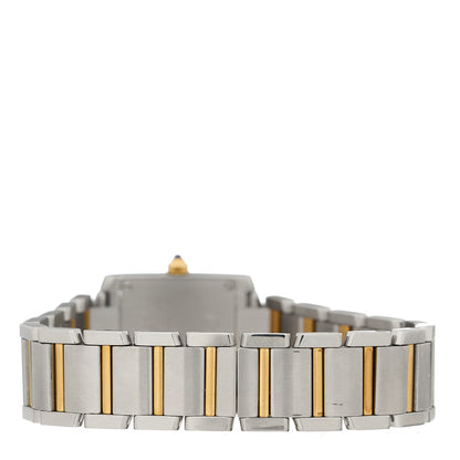 Cartier Stainless Steel 18K Yellow Gold 20mm Tank Francaise Quartz Watch 3 of 4