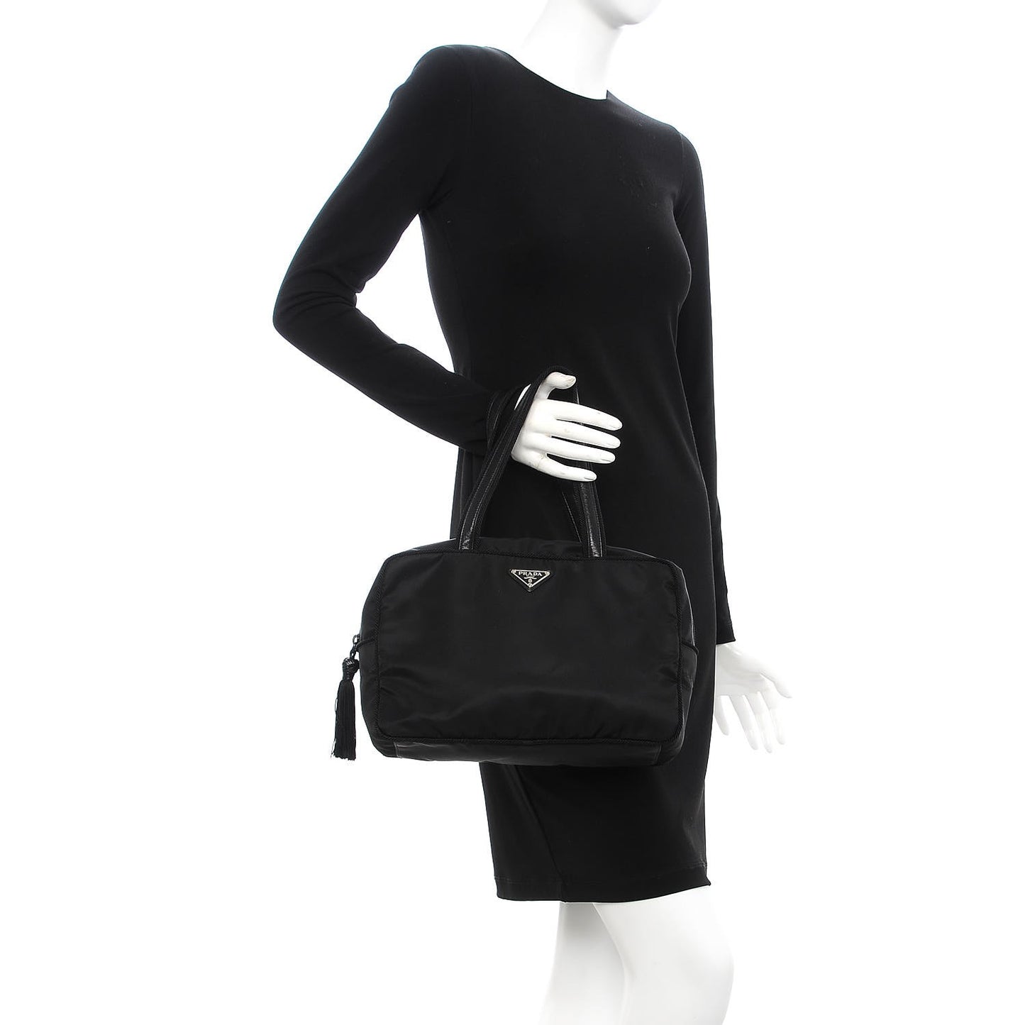 Tessuto Nylon Passama Shoulder Bag Nero Black