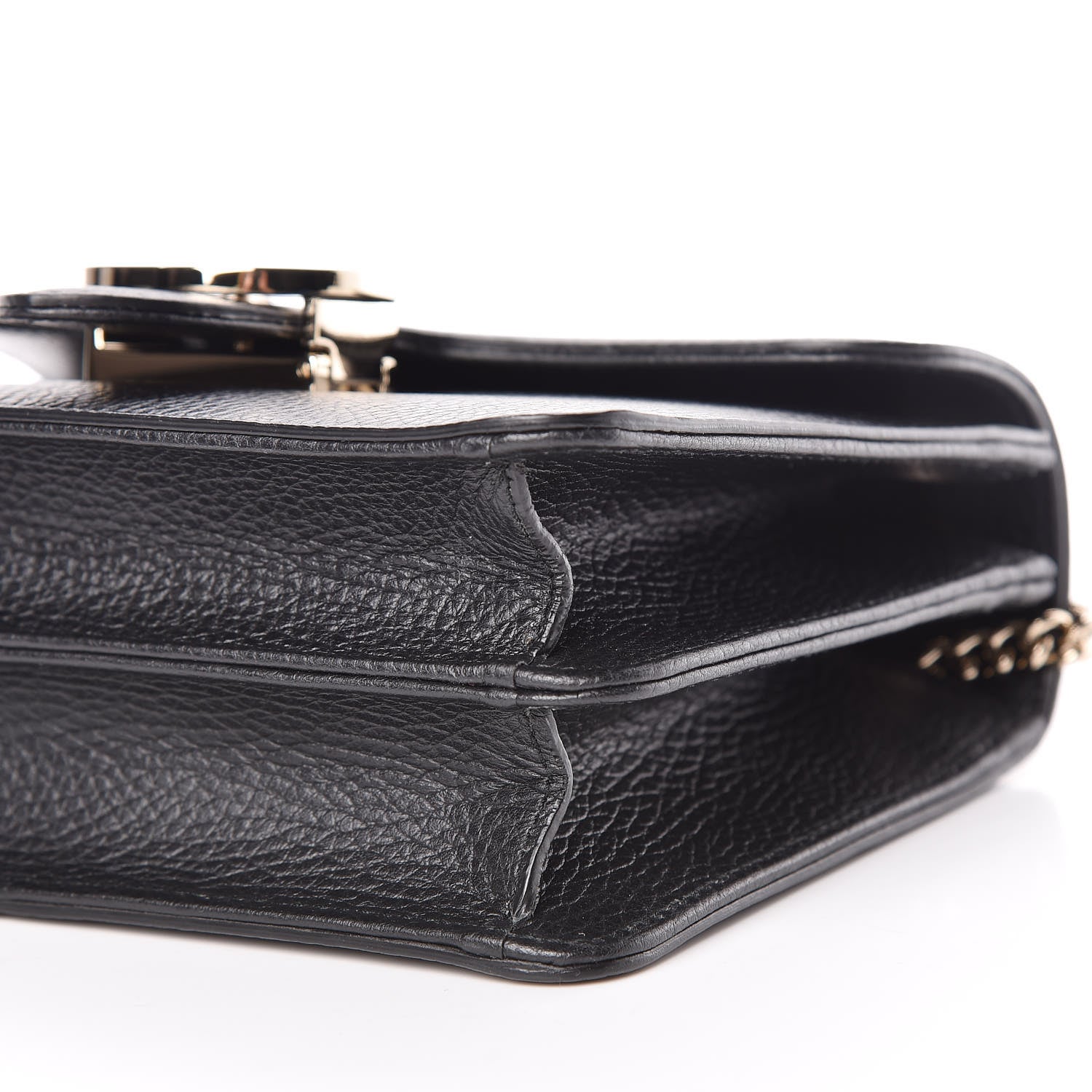 Gucci Dollar Calfskin Small Interlocking G Shoulder Bag Black 7 of 10