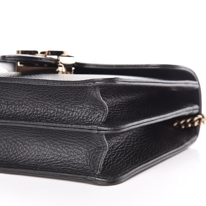 Gucci Dollar Calfskin Small Interlocking G Shoulder Bag Black 7 of 10
