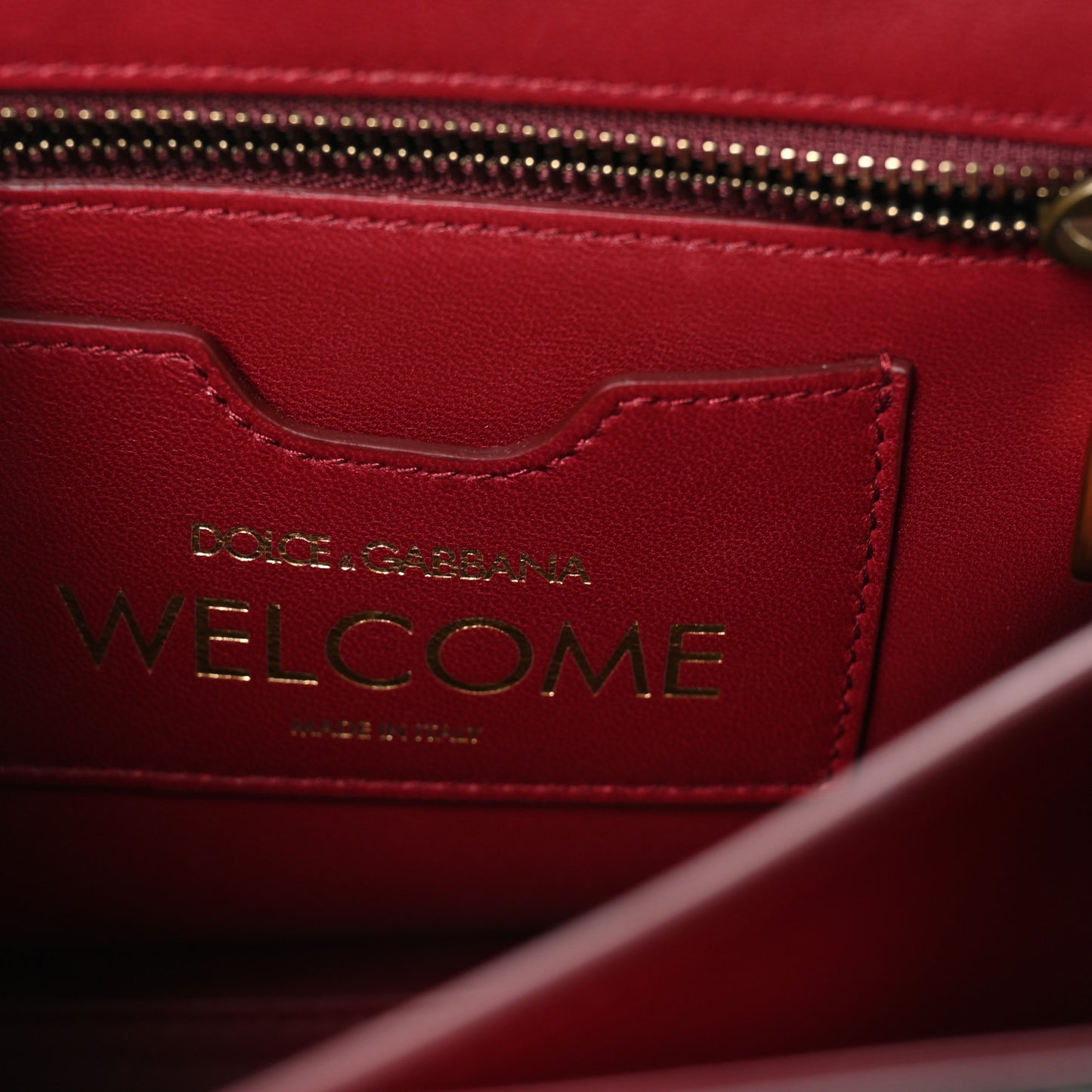 Calfskin Graffiti Printed Welcome Satchel White Black