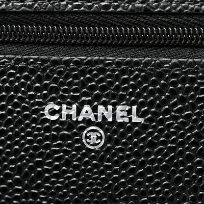 Chanel Caviar Quilted Wallet on Chain WOC Black 6 of 13
