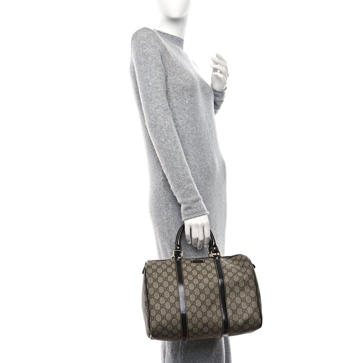 GG Plus Monogram Medium Joy Boston Dark Brown