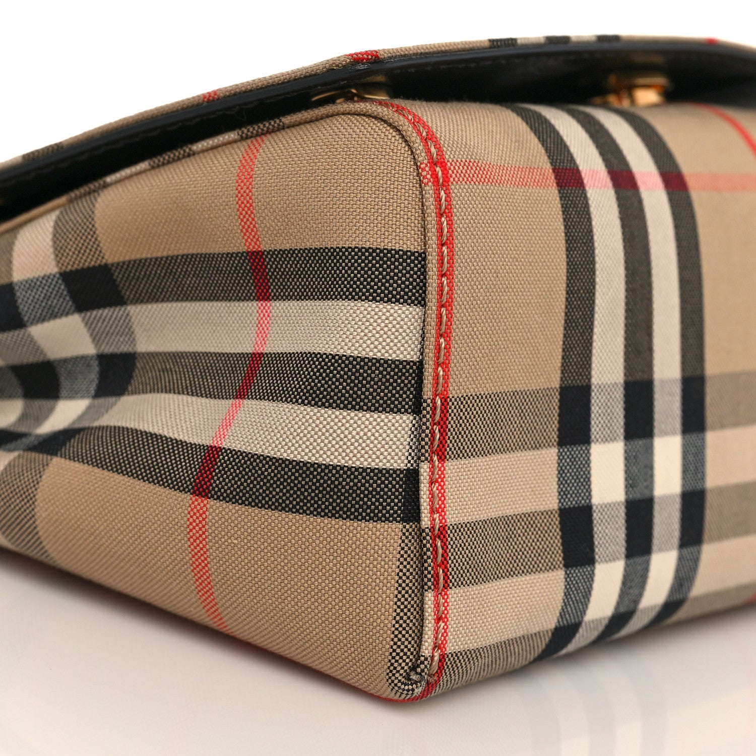 Burberry Vintage Check Hackberry Crossbody Bag Archive Beige Black 8 of 9