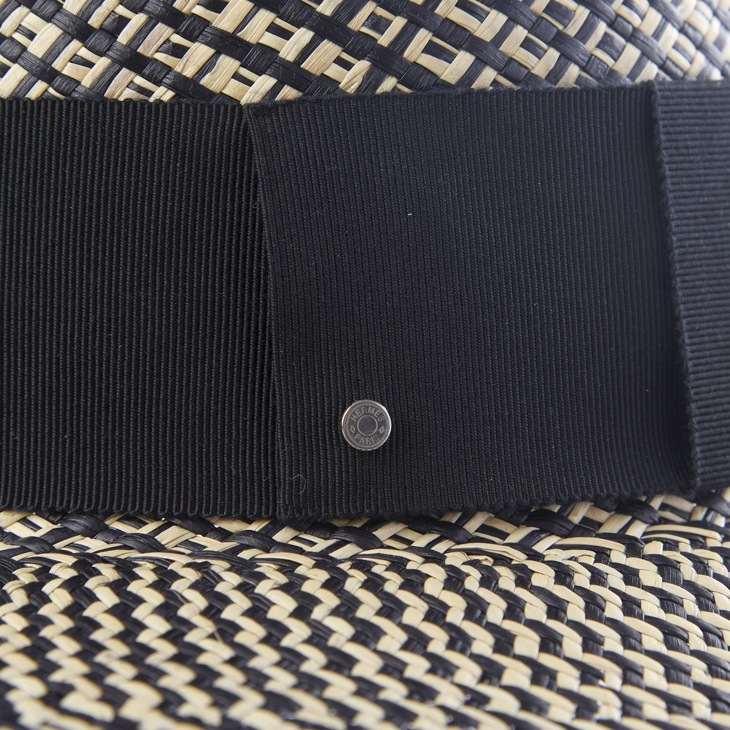 Hermes Chapeau Femme Anouk Panama Hat 57 Naturel Black 3 of 6